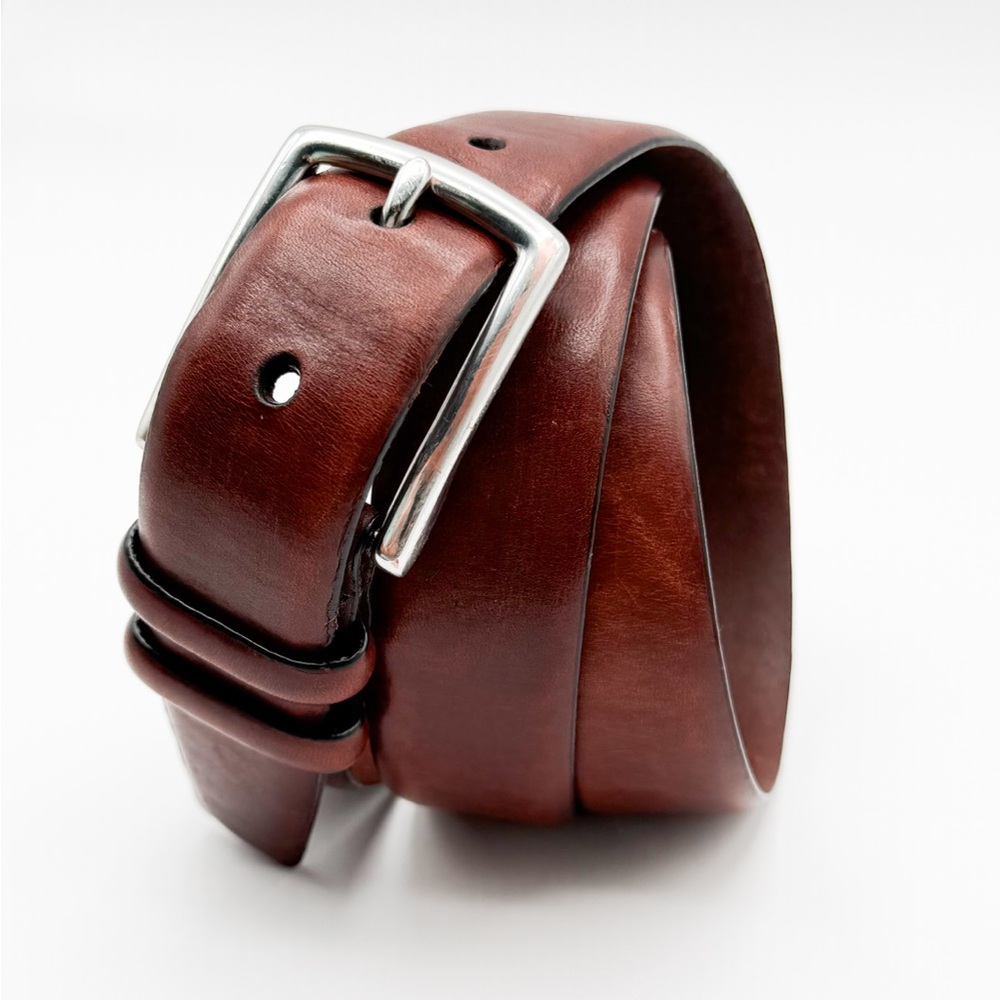 POLO Ralph Lauren Italian Leather Belt Men’s 36/90 Brass Buckle - Picture 7 of 13